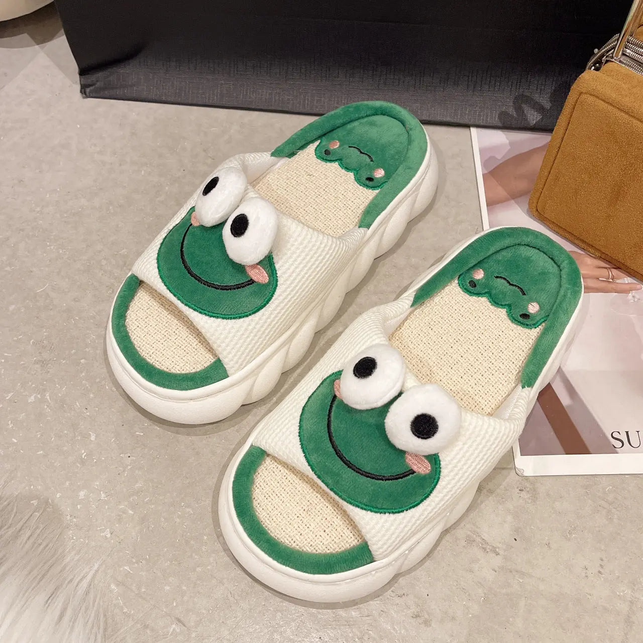 All Season Cotton Linen Slippers Women - Season Prestige