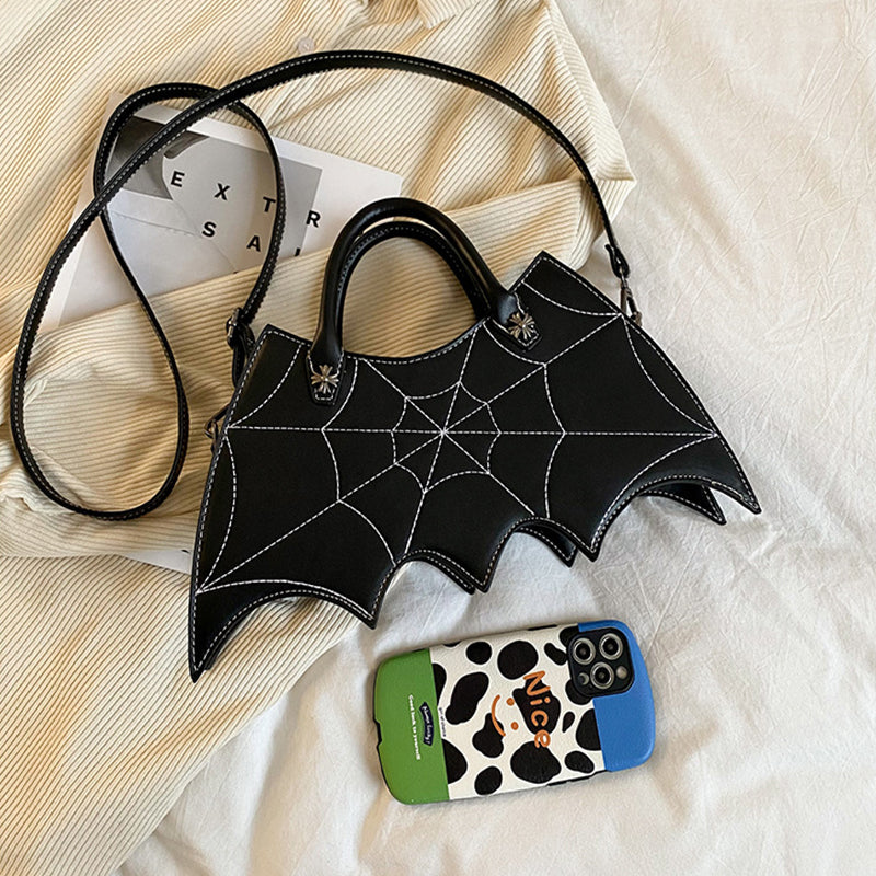 Halloween Spider Web Shape Shoulder Bags Season Prestige