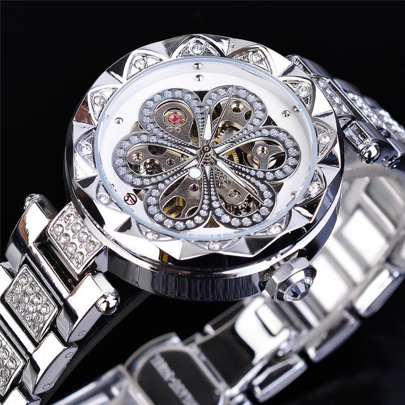 Ladies Forsining Mechanical Steel Clock Automatic Steel Clock Watches