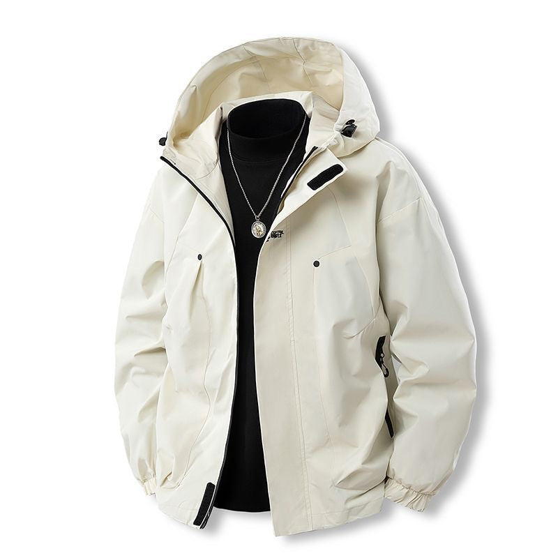 Men's 745 Outdoor Windproof Lettered Jacket