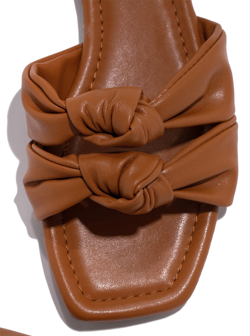 Girls Double Bow Slippers Summer Outdoor Sandals Women Season Prestige