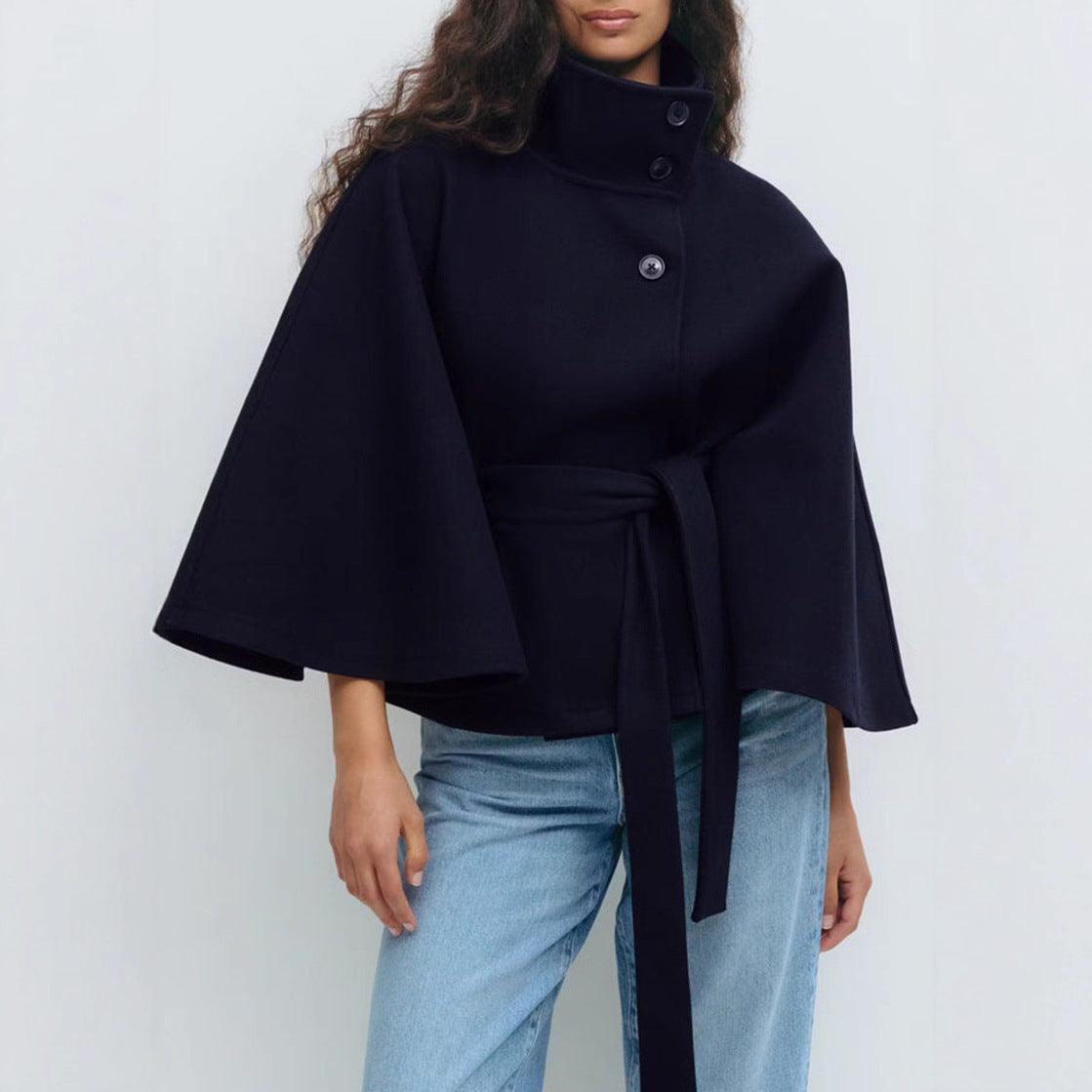 Loose Elegant Button Top Trench Coat For Women