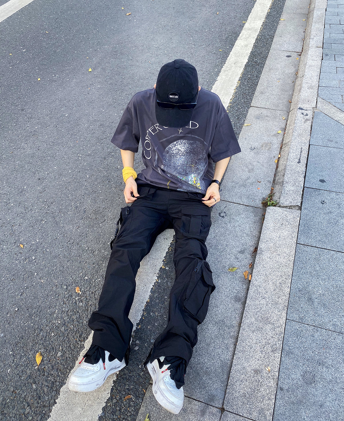 Overalls Trousers Zipper Flared Casual Trousers Ins Pants Men Season Prestige