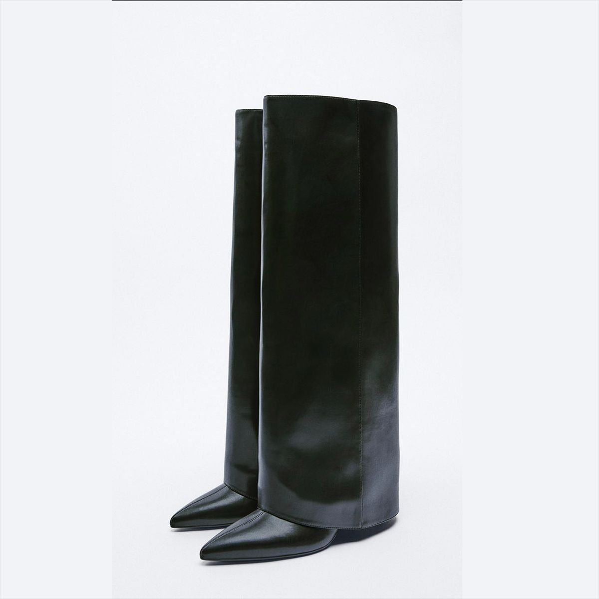 Knee High Women High Heel Boots Pointed Toe Platforms Boots season prestige