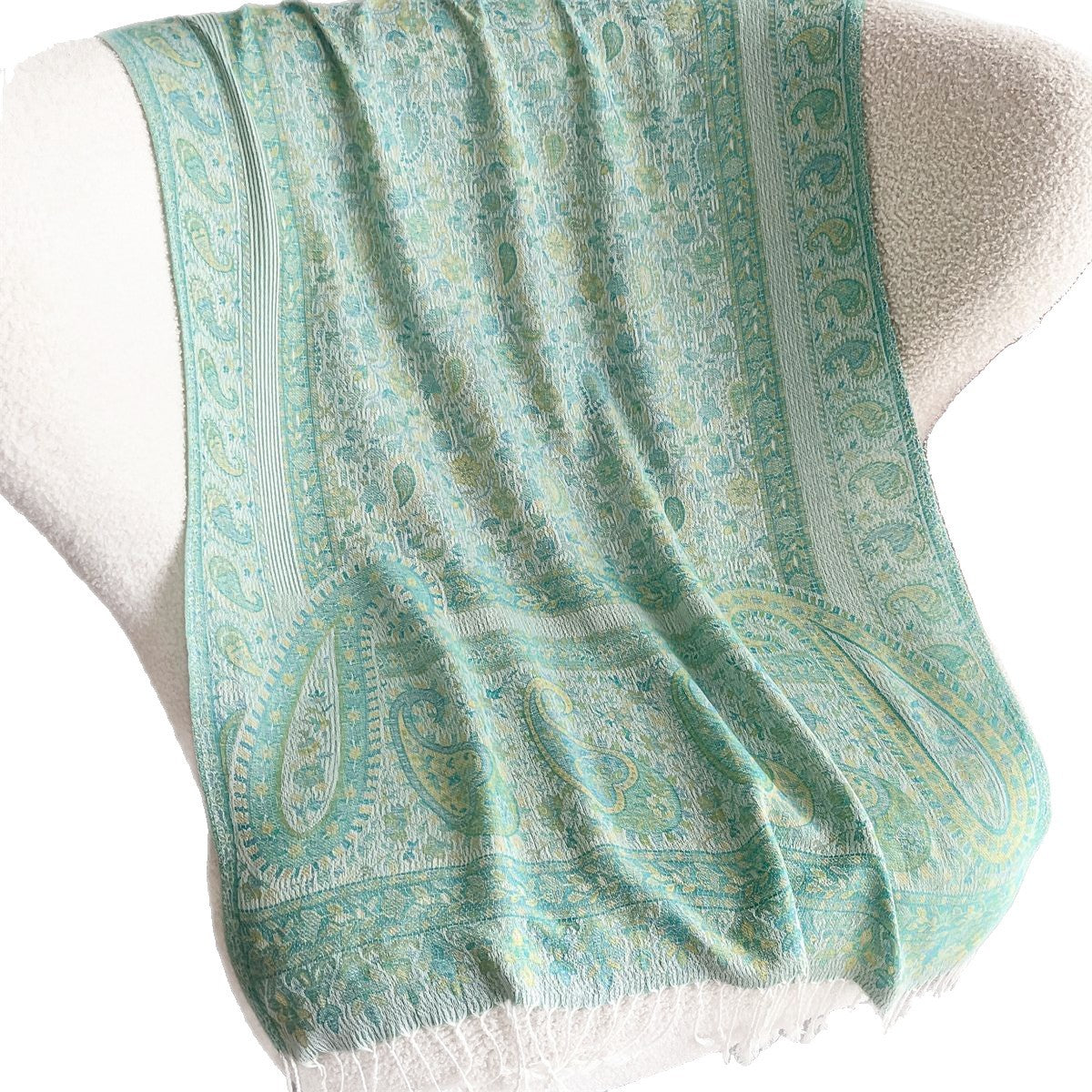 The Heritage Jacquard Wrap | Signature Faux Cashmere