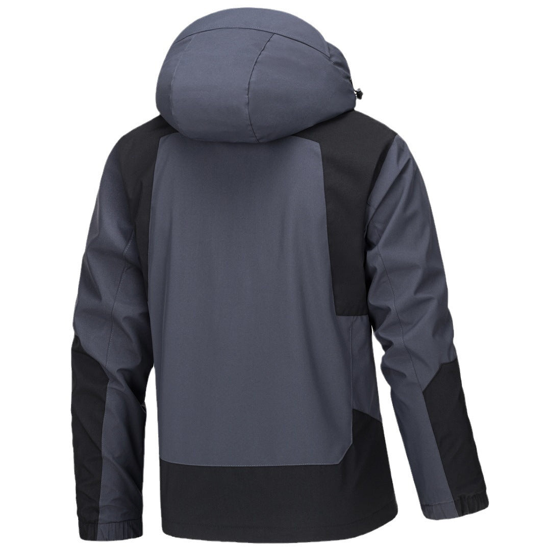 Men's Jacket Thin Outdoor Windproof Hooded Coat