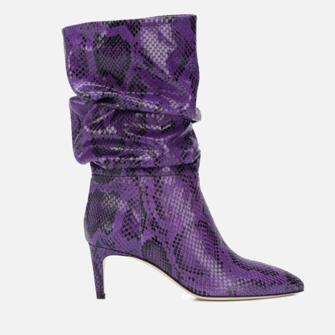 women medium heels pointed toe elastic ankle boots season prestige