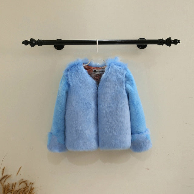Elegant Baby Girl Faux Fur Jackets Parka Kids Boutique Clothes eprolo