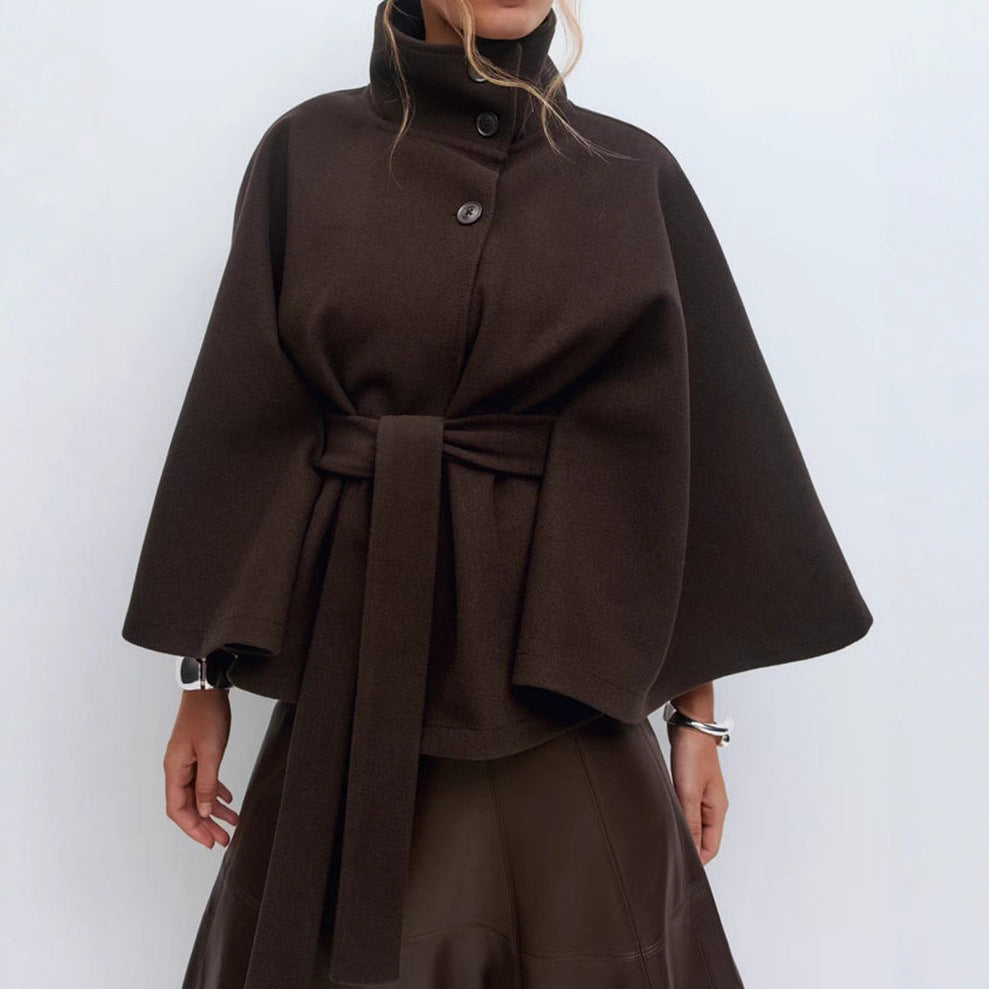 Loose Elegant Button Top Trench Coat For Women