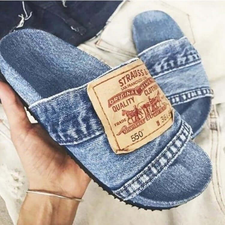 Women Cowboy Letter Slippers