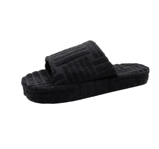 Seasonprestige Women's Furry Casual indoor outdoors Slippers