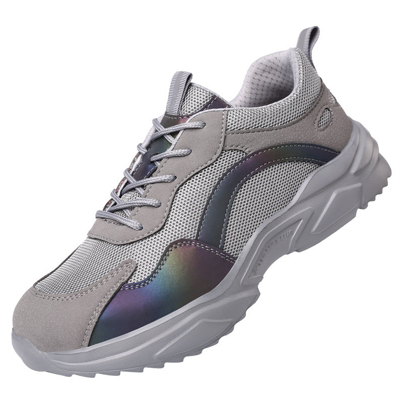 Men's Breathable Reflective Safety Shoes Sports Running Sneakers Season Prestige