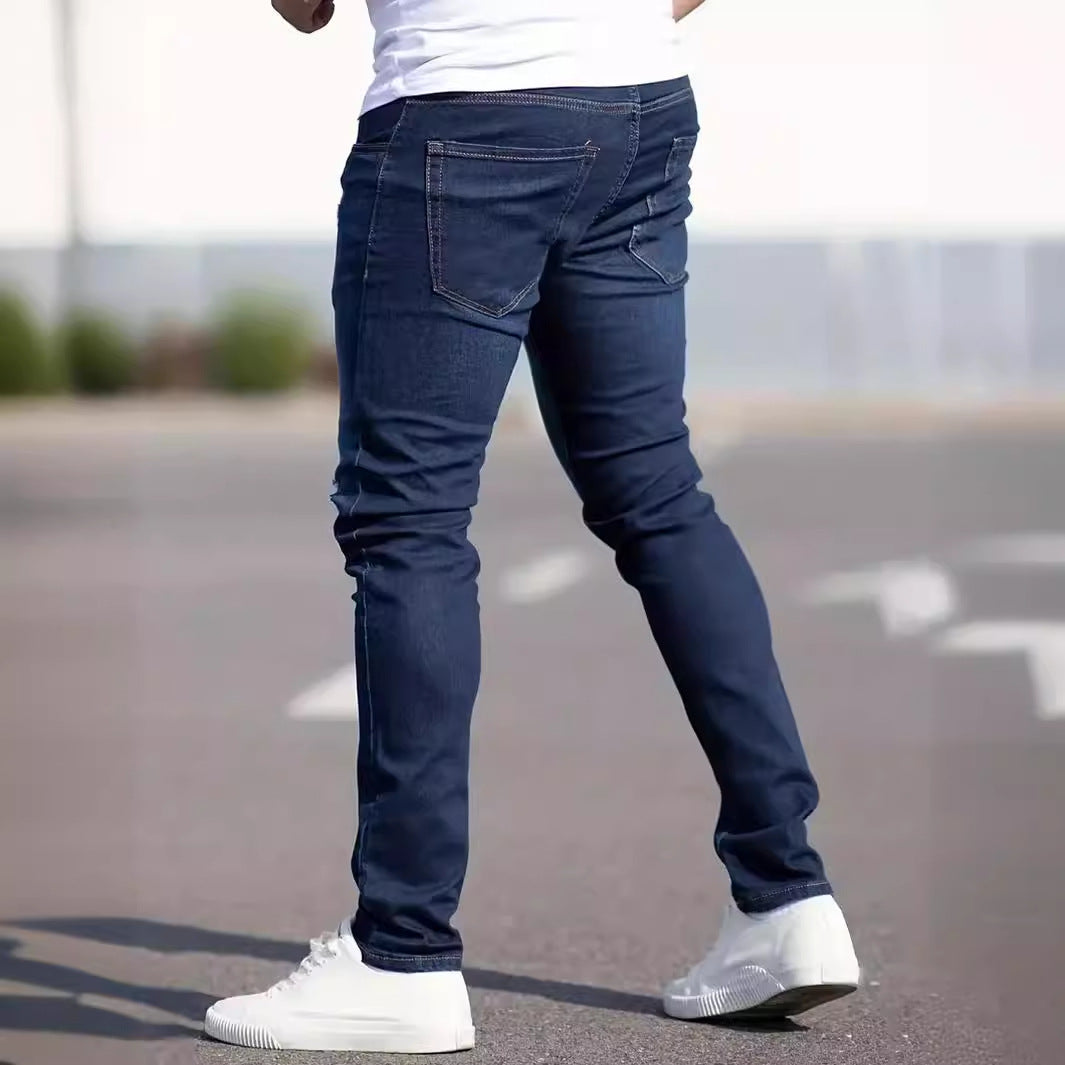 Men's European And American Slim Casual Jeans