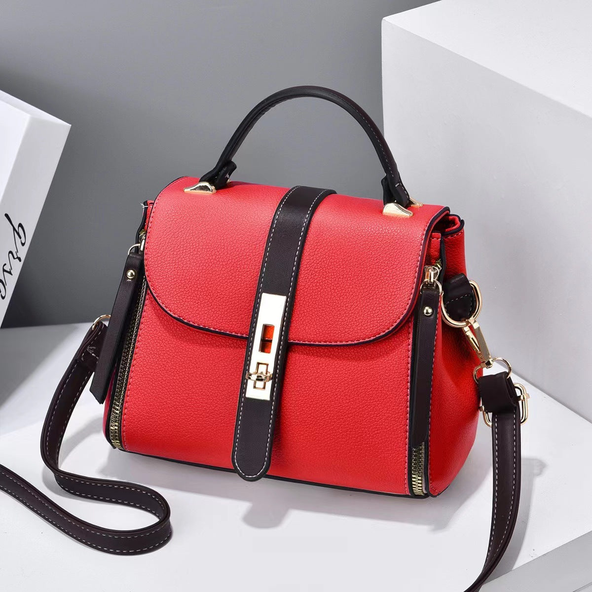 Chic All-Matching Bucket Messenger Bag Women's