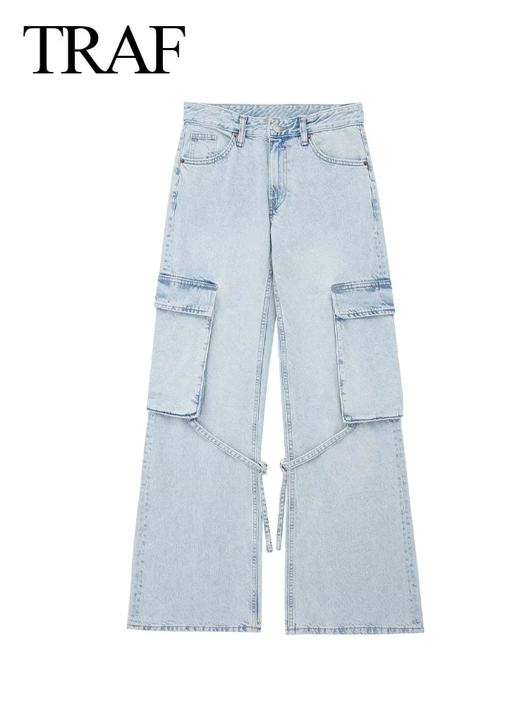 SeasonPrestige Casual high waist wide Leg Baggy Jeans for women