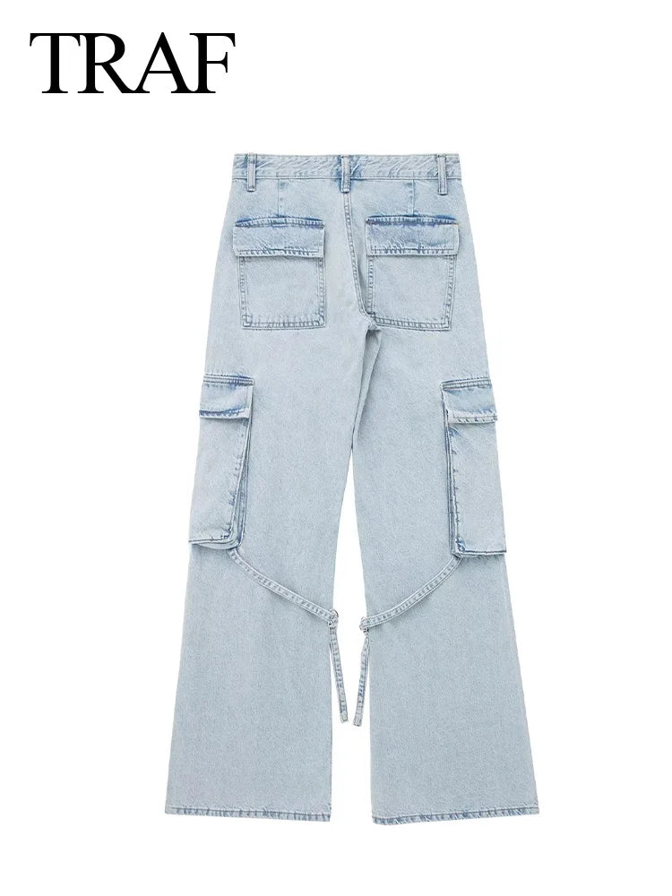 SeasonPrestige Casual high waist wide Leg Baggy Jeans for women