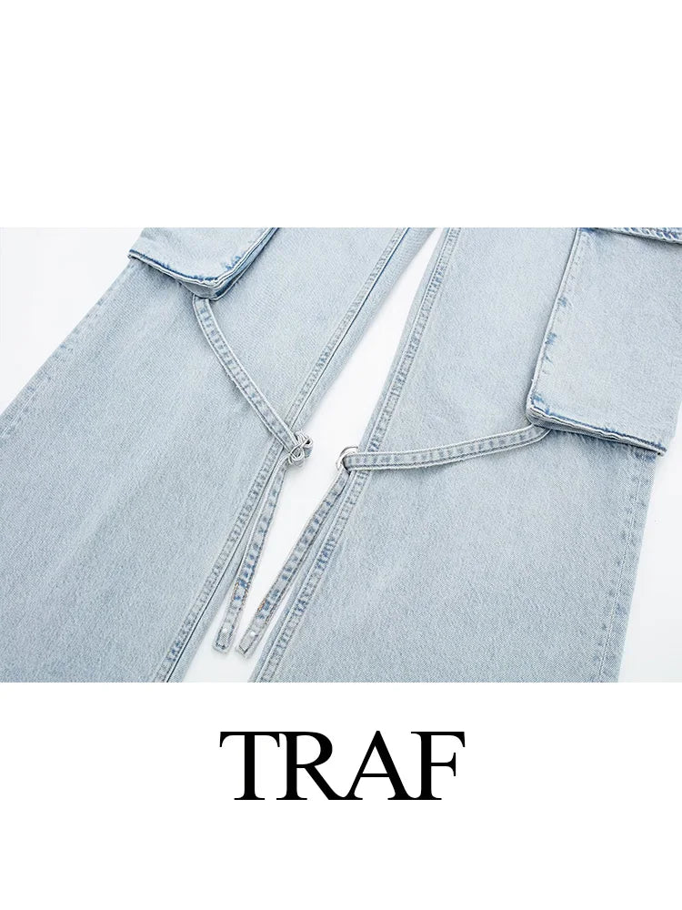 SeasonPrestige Casual high waist wide Leg Baggy Jeans for women