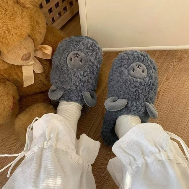 Fluffy Cute Animal Slippers Season Prestige