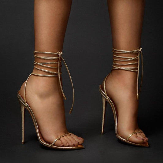 Ankle Strap Stiletto Sandals Women