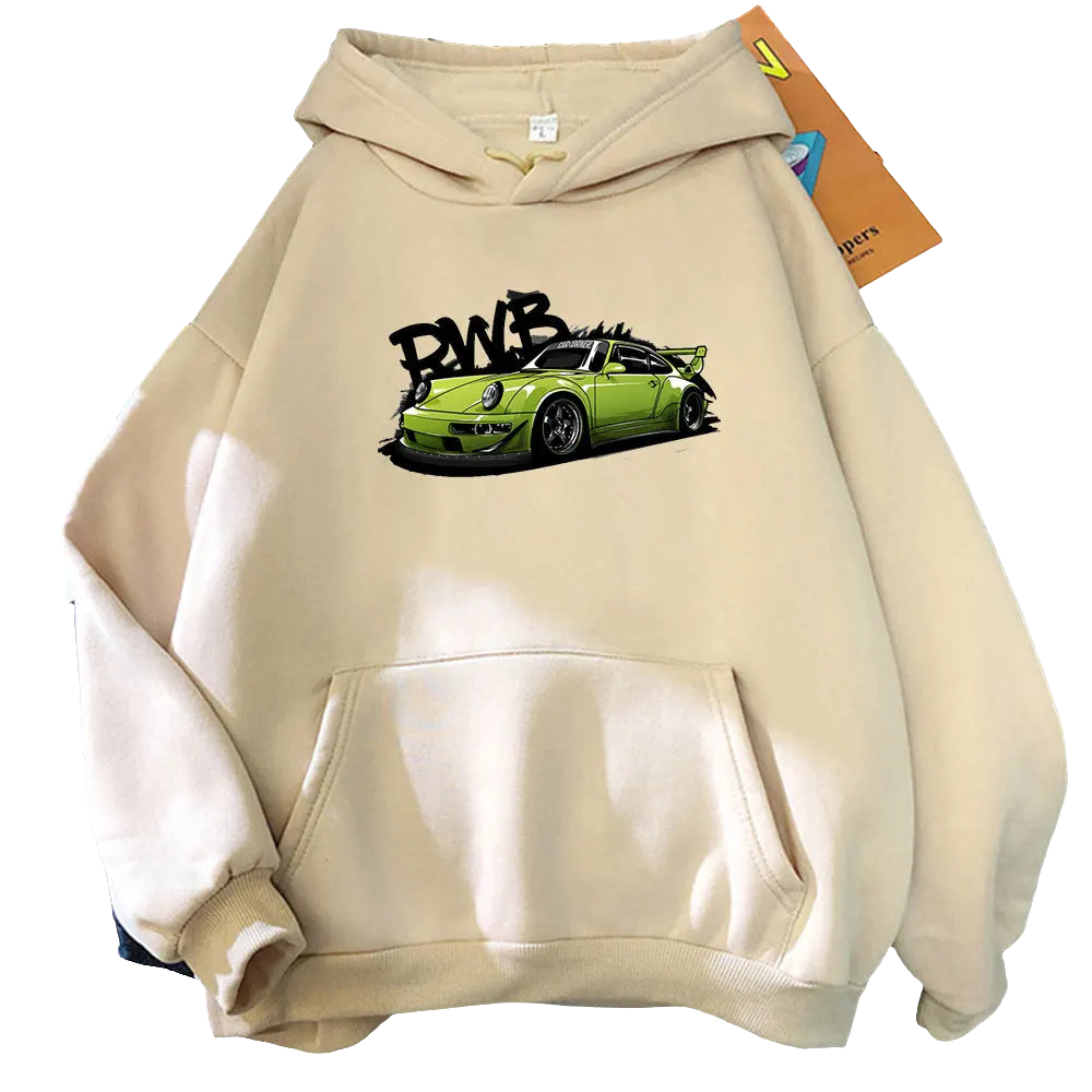 Initial D Loose Hoodie For Men
