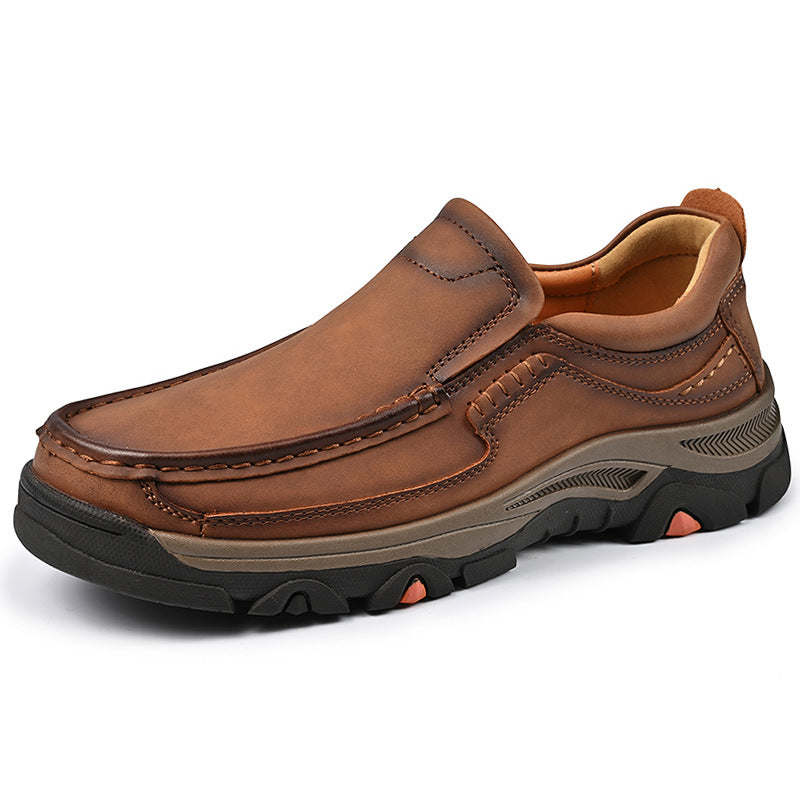 Prestige Men's Large Size Slip-On Leather Shoes (Sizes 41-50)