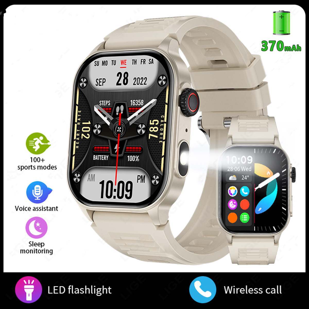 Multifunction Bluetooth Sports and Health Monitoring smart Watch