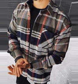 Men's Loose Jacket Coat Printed Button Cardigan Season Prestige