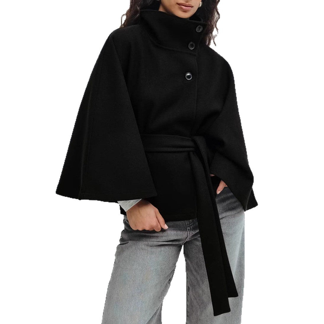 Loose Elegant Button Top Trench Coat For Women