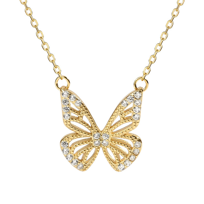 Clavicle Chain Butterfly Necklace Season Prestige