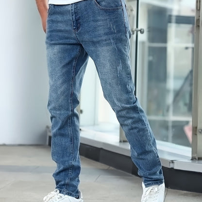 Casual Stretch  Slim leg Jeans For men