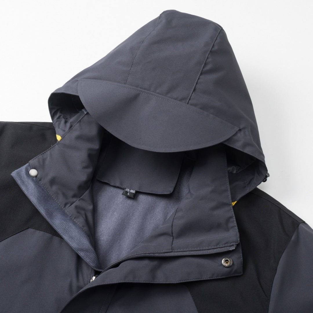 Men's Jacket Thin Outdoor Windproof Hooded Coat