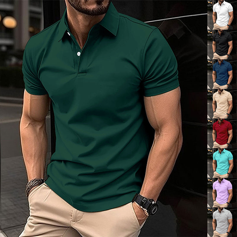 Summer Short Sleeve T-Shirt plus size Men's polo shirts