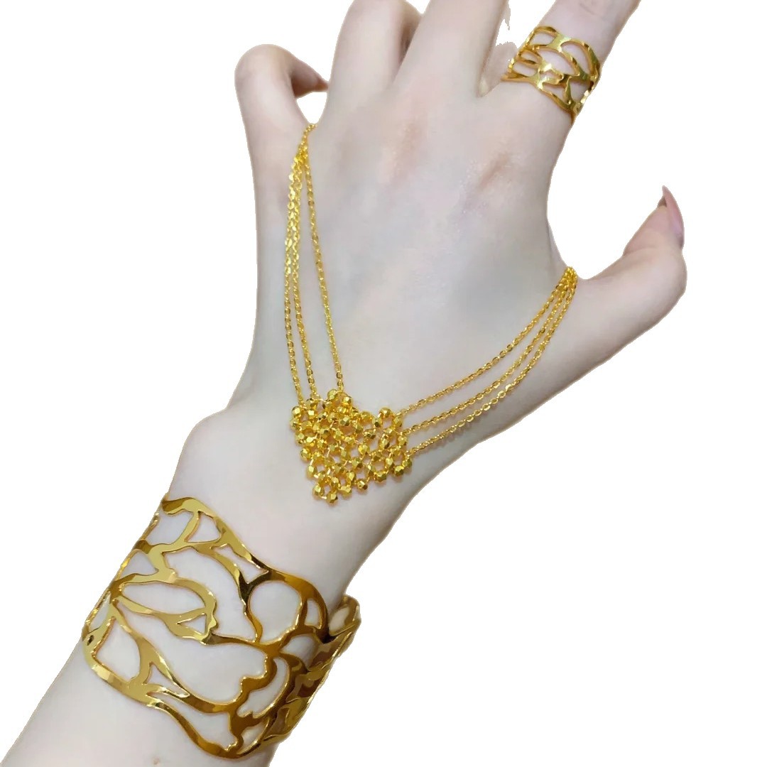 Bling-bling Disco Bead Heart Necklace