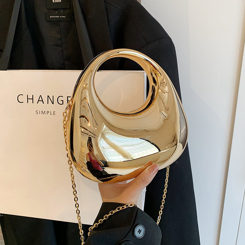 Gold Handbag Chain Shoulder Oblique bag