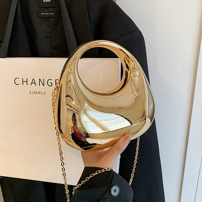 Gold Handbag Chain Shoulder Oblique bag