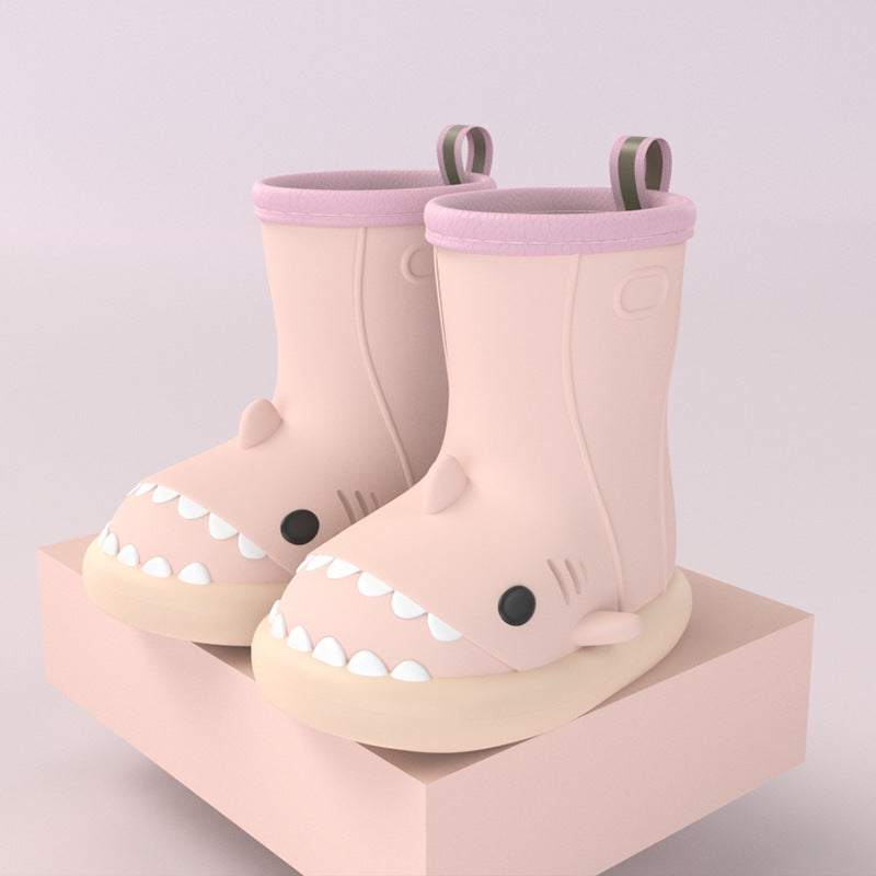 Kids Shark design Waterproof Safety Shoes Children rain boots Season Prestige