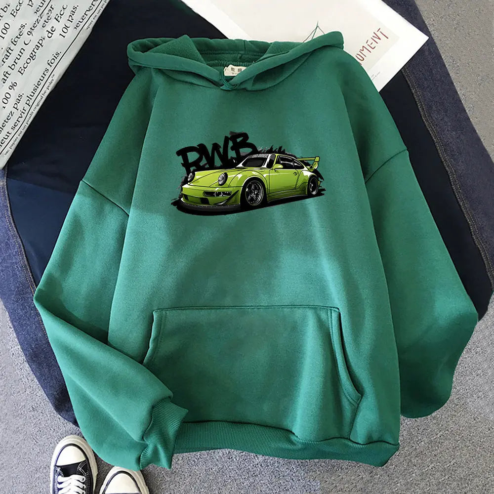 Initial D Hoodie Fashion For Porsche 911 RWB Hoody Long Slee - Season Prestige