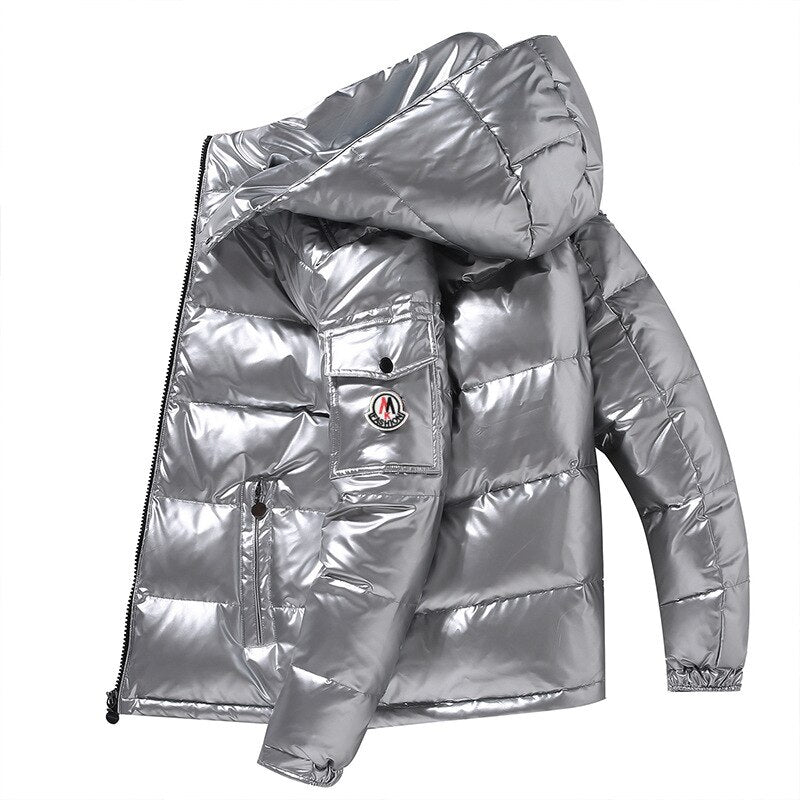 Men's Hooded Casual Down Jacket Thick And Warm Winter Clothing Coats Season Prestige