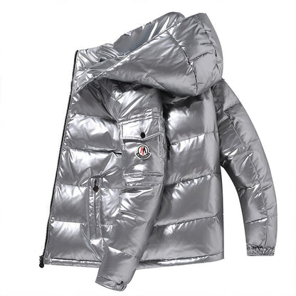 Men's Hooded Casual Down Jacket Thick And Warm Winter Clothing Coats Season Prestige