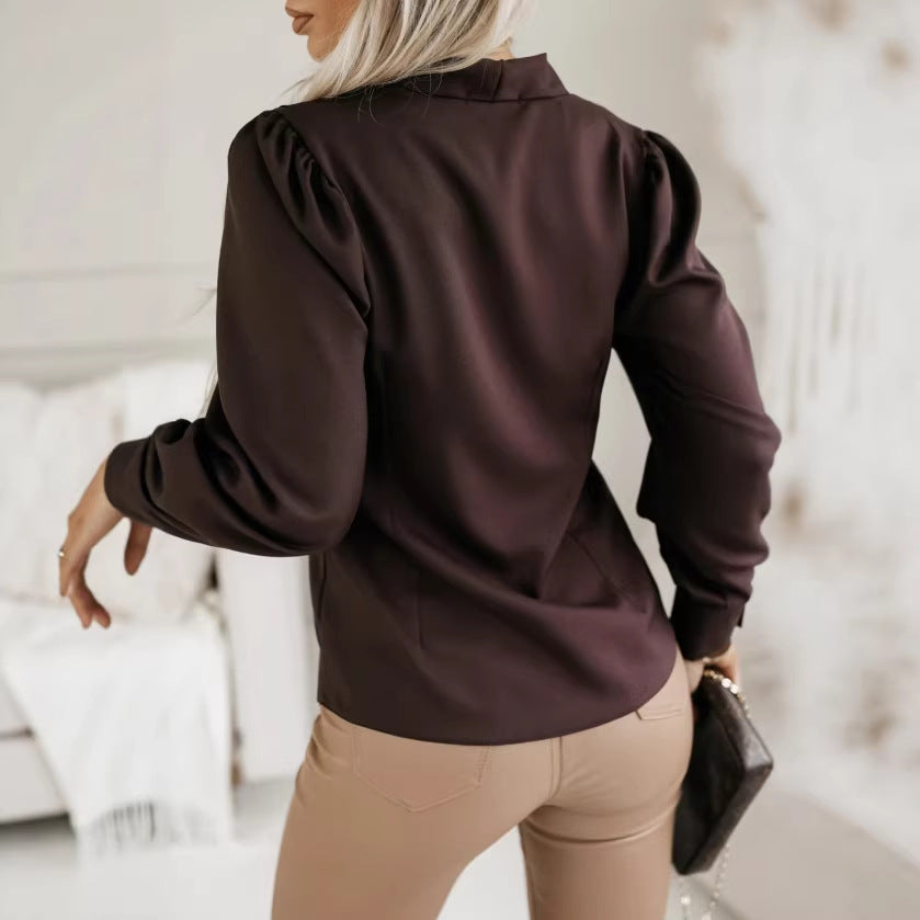 Prestige Signature V-Neck Commuter Blouse