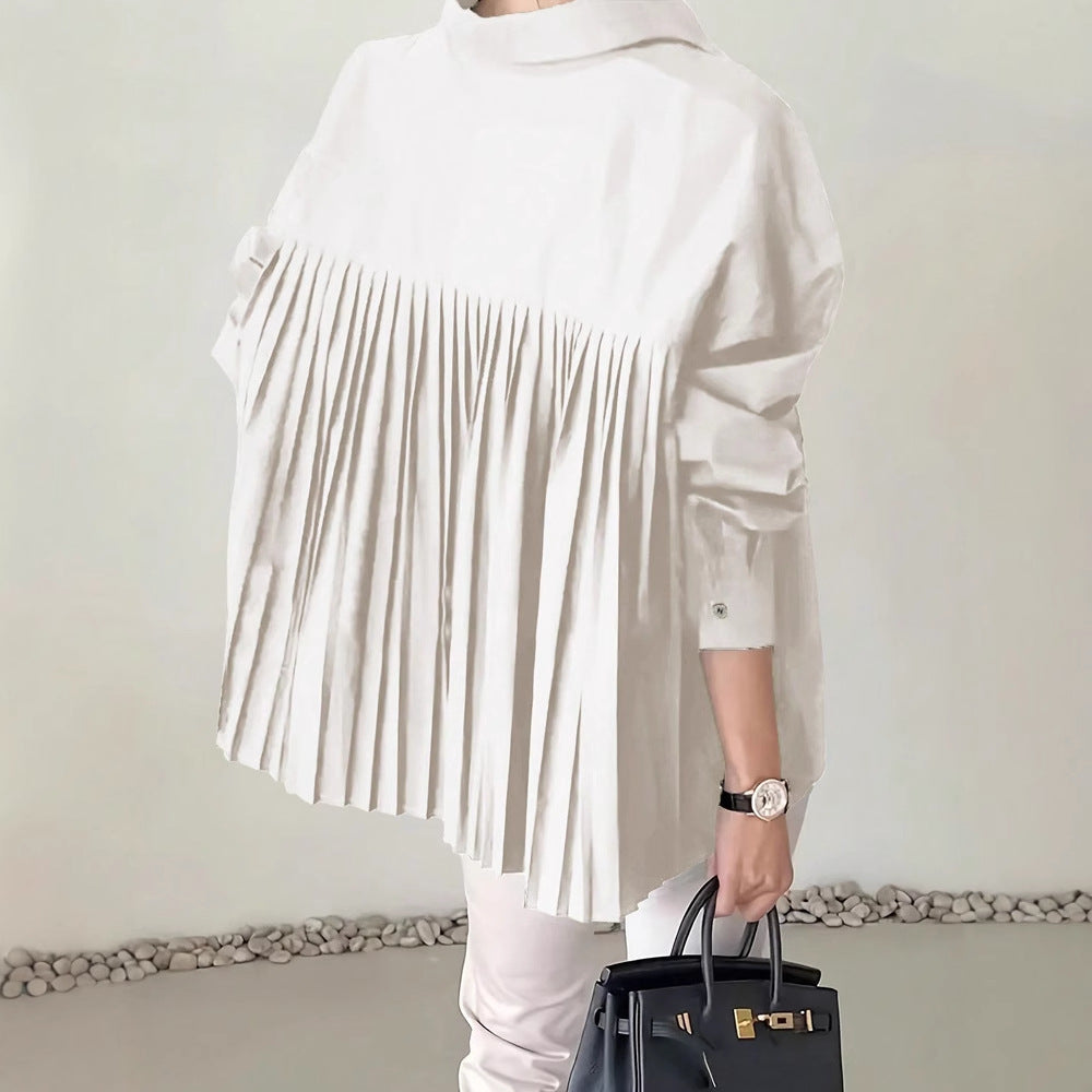 Prestige Niche Pleated Raglan Blouse
