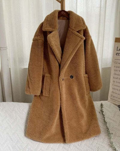 Seadonprestige Faux Fur Coat Winter Warm Thickening Long Windbreaker Women's