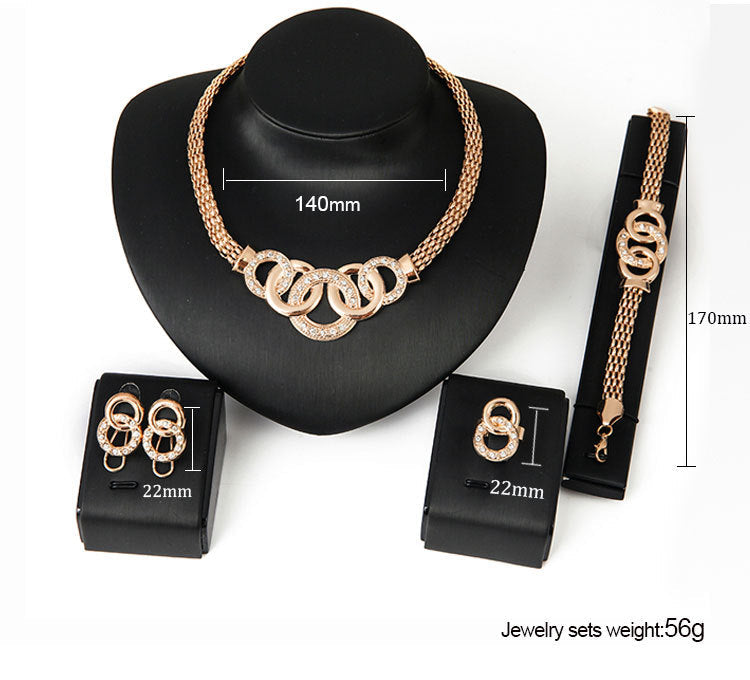 Gold Bridal Jewelry Set Season Prestige