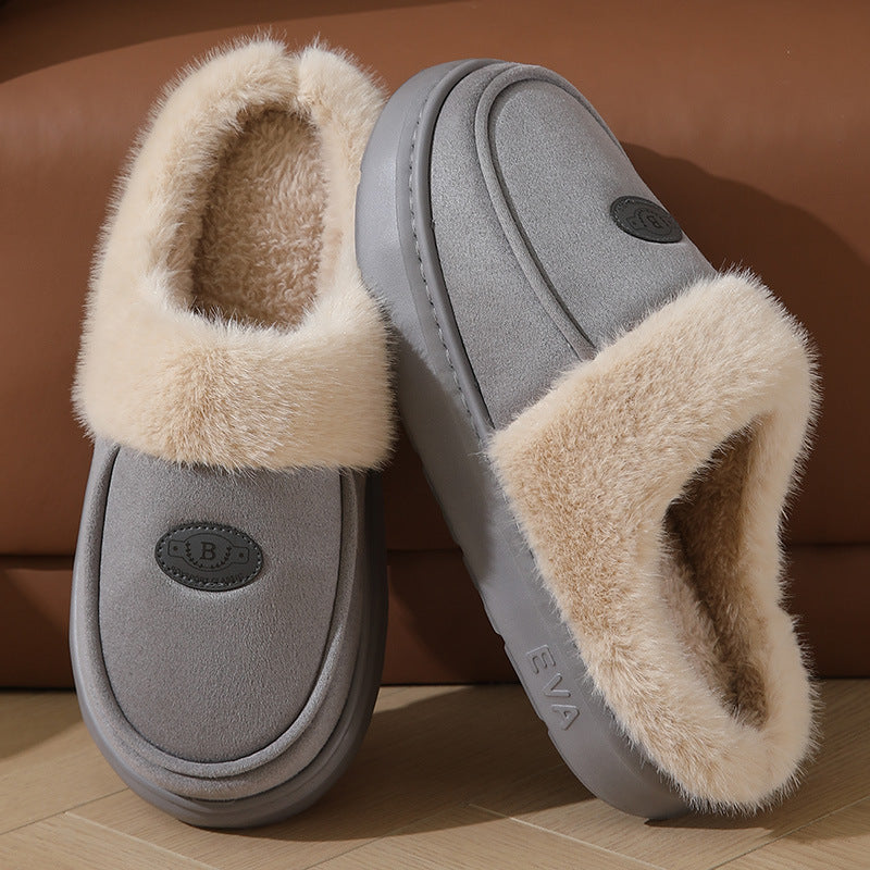Seasonprestige Winter Plush Home Slippers For Men