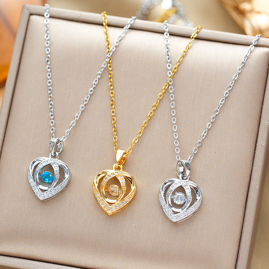 Heart-shaped Necklace For Valentine's Day Gift