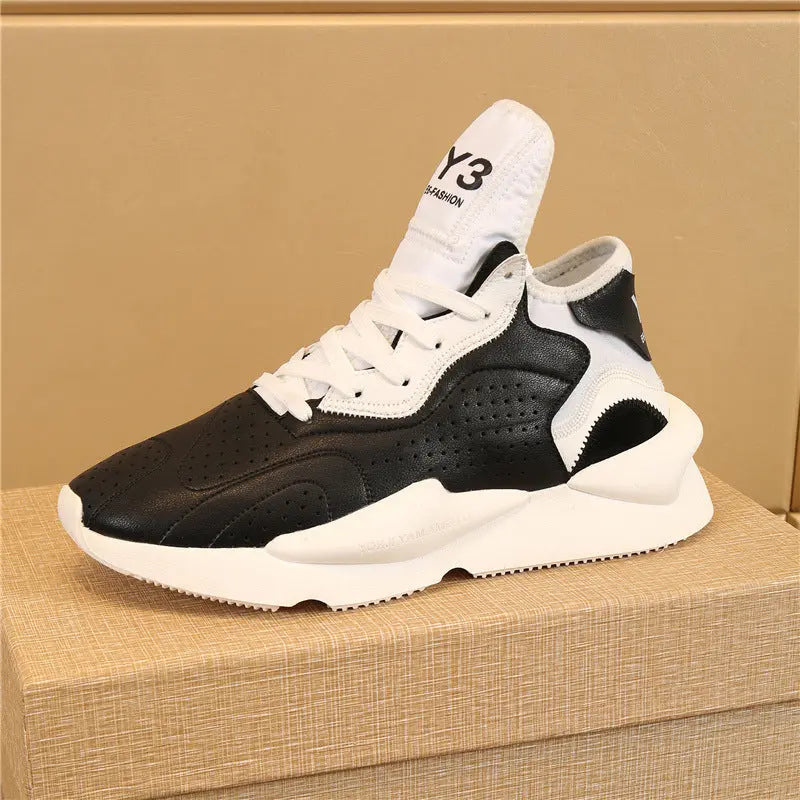 Men's Fashion Casual Leather Running Sneakers - Season Prestige