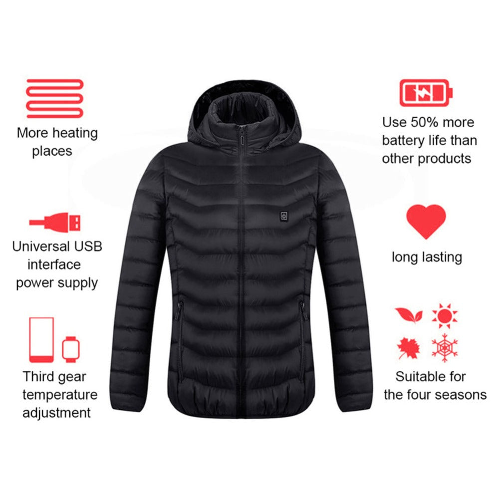 Heated Jacket Coat Men Season Prestige