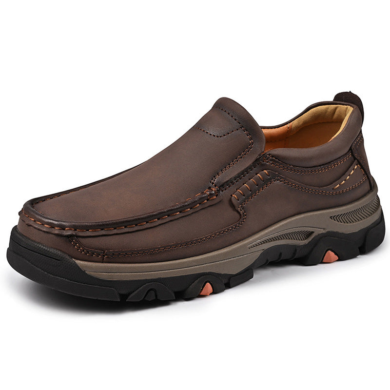 Prestige Men's Large Size Slip-On Leather Shoes (Sizes 41-50)