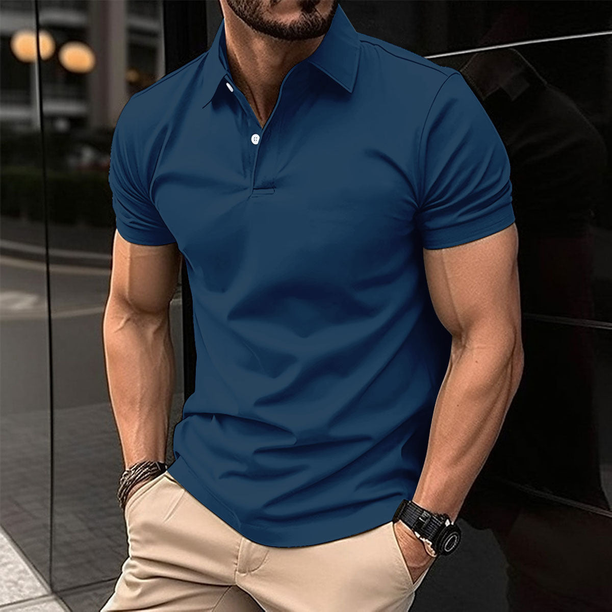 Summer Short Sleeve T-Shirt plus size Men's polo shirts