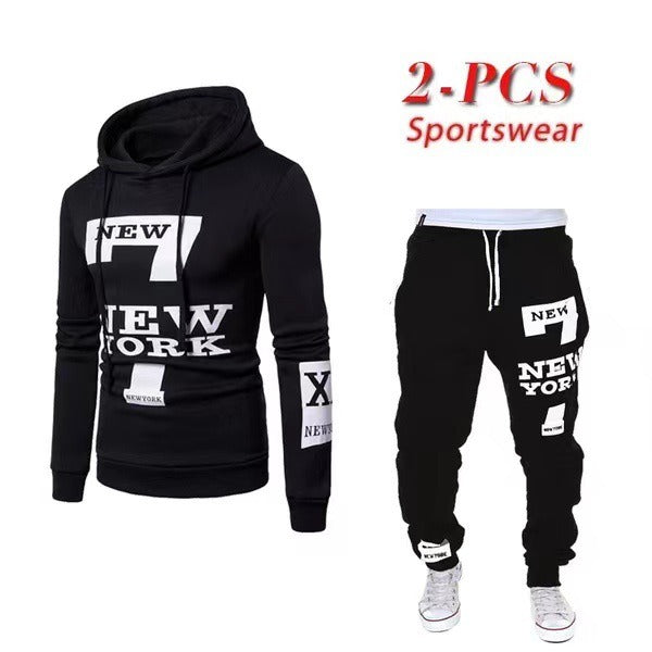 Men's SweatPants Casual Sports hooded Couple Set Season Prestige